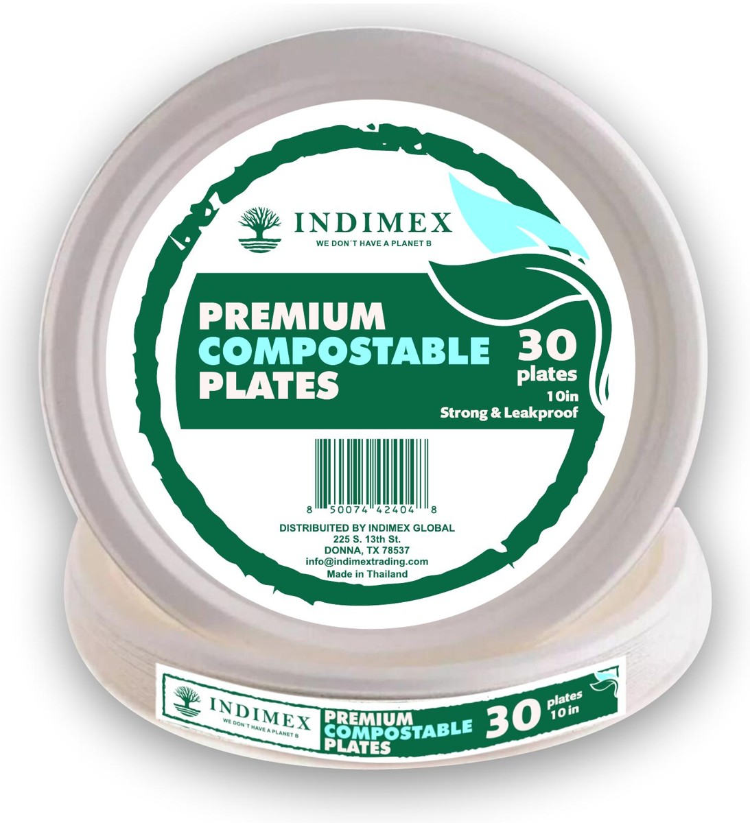 Bagasse Plates & Bowls — 10" Plate