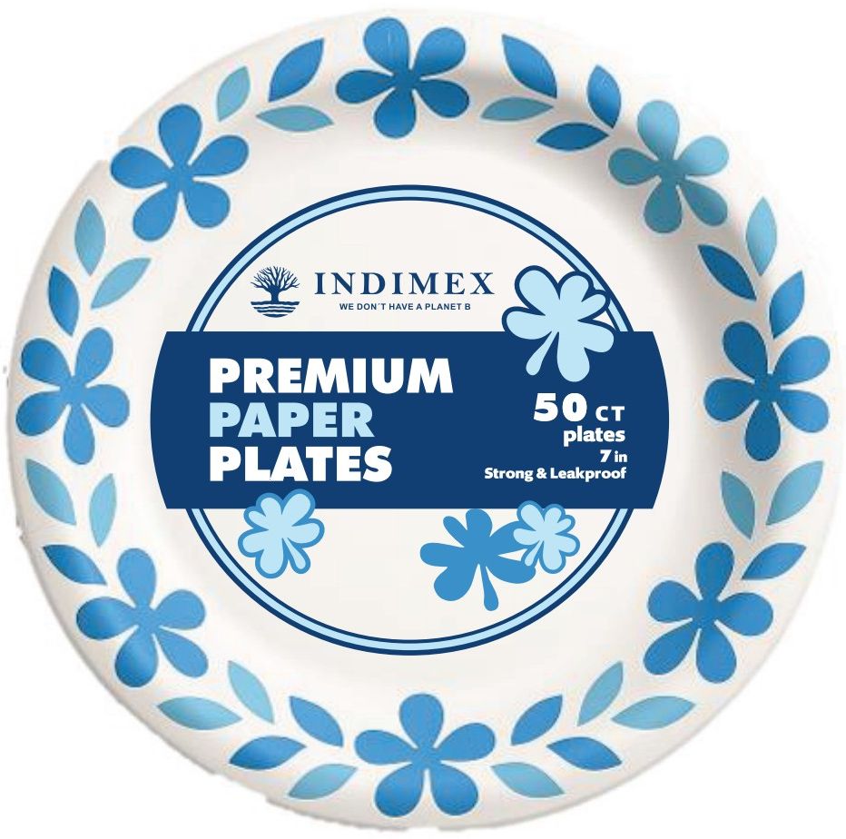 Paper Plates & Bowls — 7" Plate — 10/50 ct