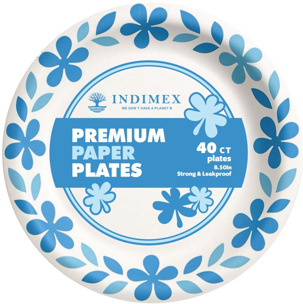 Paper Plates & Bowls — 8.5" Plate — 12/40 ct