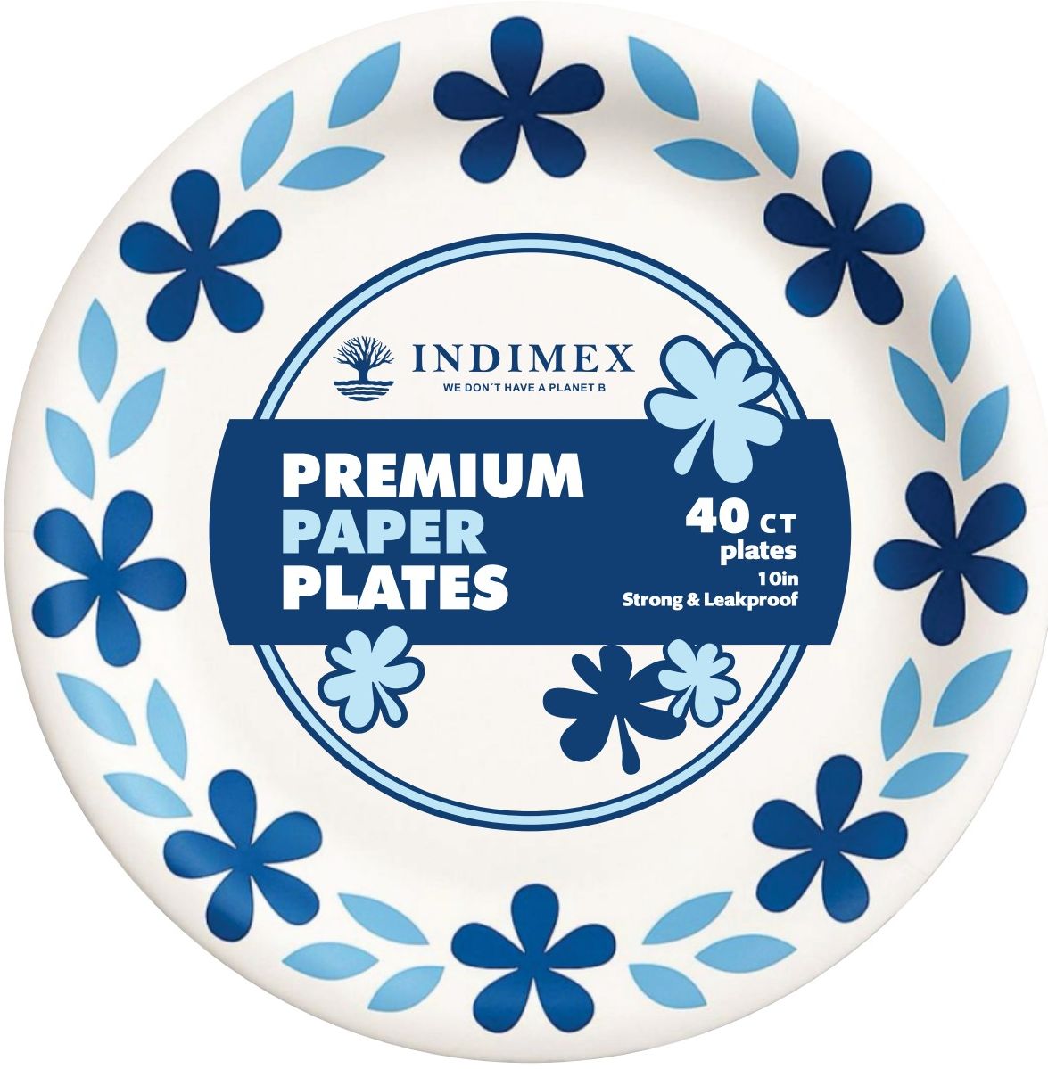 Paper Plates & Bowls — 10" Plate — 12/40 ct